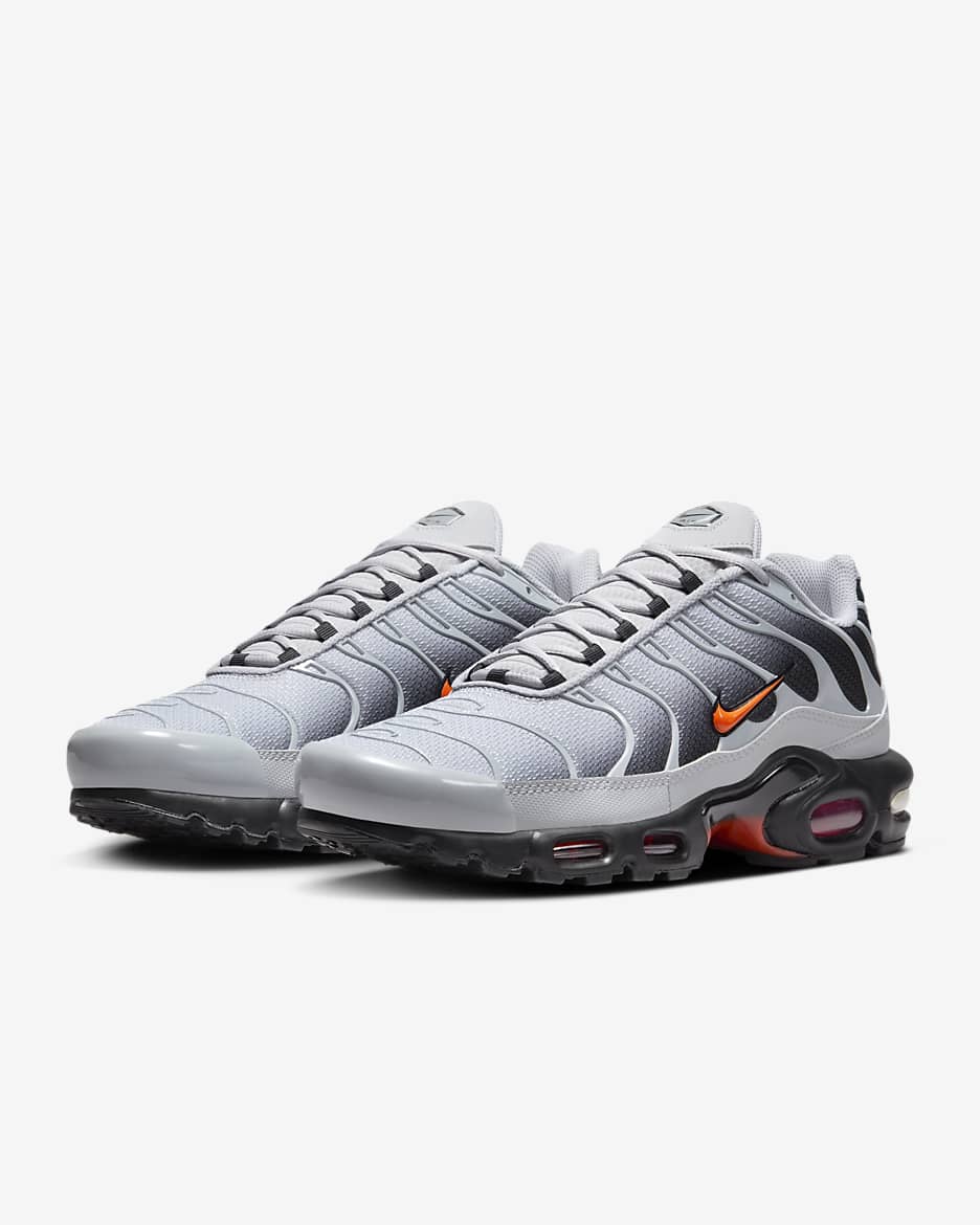 Nike air max plus grey orange on sale